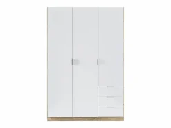 Online Armario LC 3 puertas + 3 cajones roble/blanco 180x121x52 cm Muebles Niño|Armario