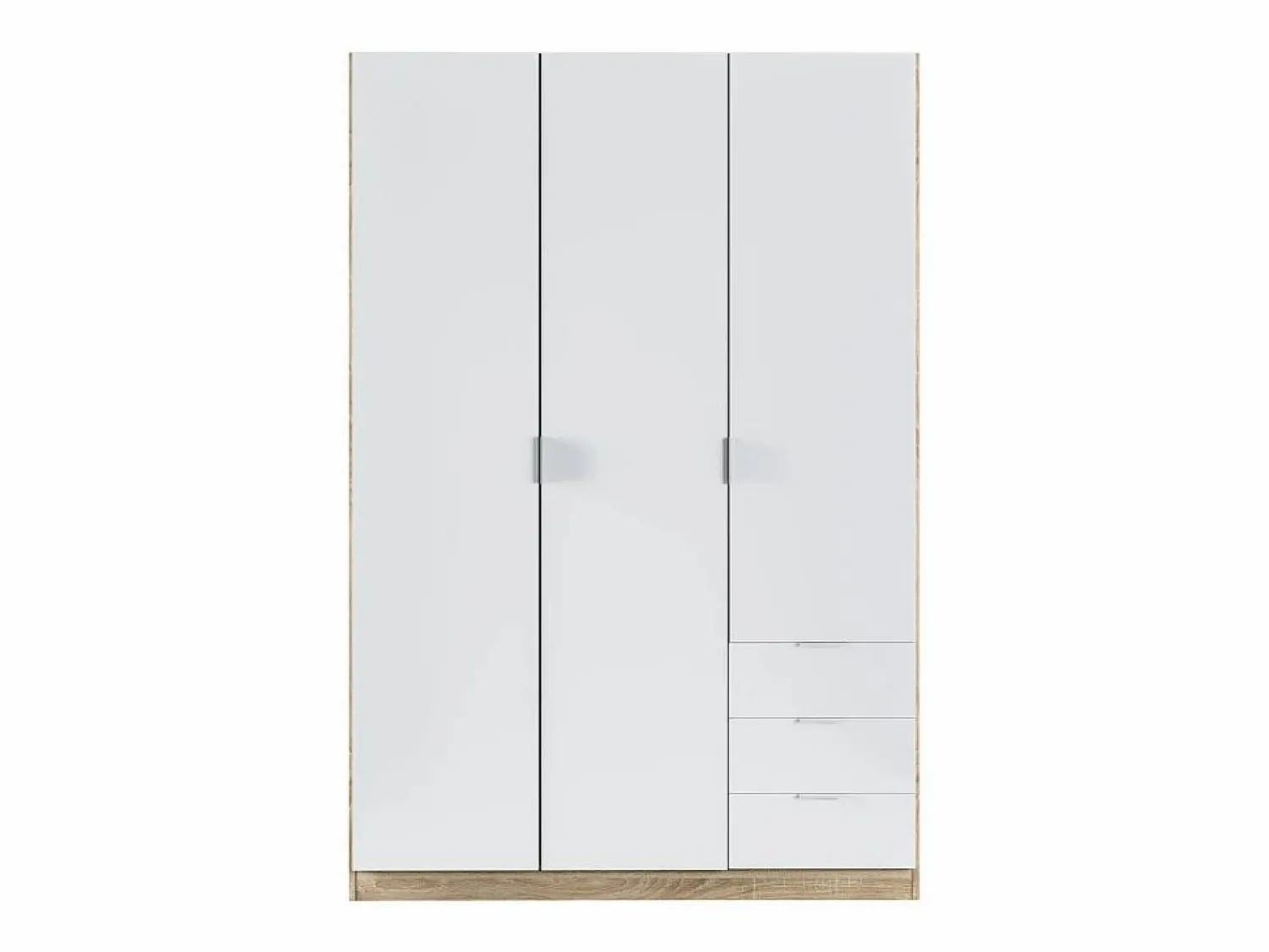 Online Armario LC 3 puertas + 3 cajones roble/blanco 180x121x52 cm Muebles Niño|Armario