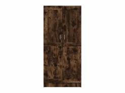 Best Armario madera contrachapada roble ahumado 82,5x51,5x180 cm ES571153 Marru00f3n