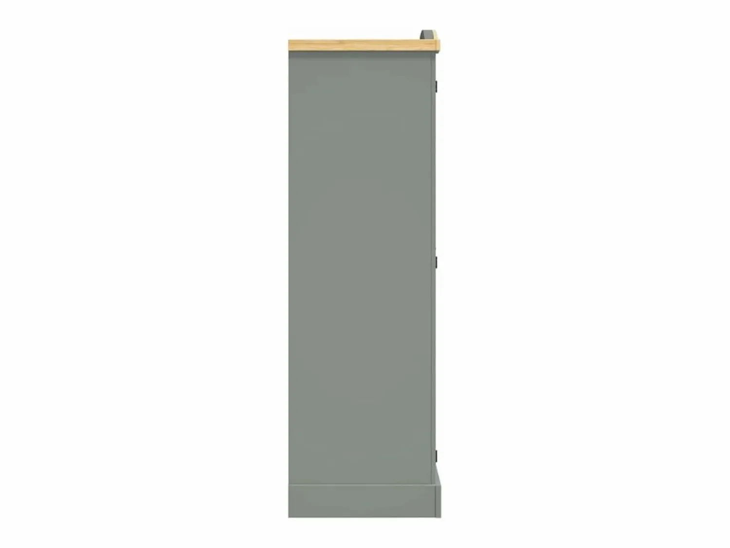 Outlet vidaxl Armario madera de pino Mexicano estilo Corona 2 Puertas Gris