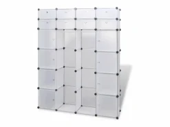 Armario modular con 18 compartimentos 37x146x180,5 cm ES593082