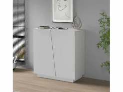 Armario multiusos Easy con 2 puertas mate 79,20x38x86 cm
