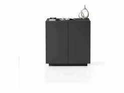 New Armario multiusos Easy con 2 puertas, color antracita mate, 79,20 x 38 x 86 cm Armario Oficina