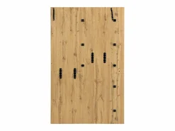 New Armario natural con 2 puertas, espejo, paragüero y banco zapatero, multifuncional 115 x 37 x 185 Armario De Entrada