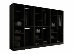 Discount Armario: Grafito / Vidrio Antisol, 300 x 200 x 51 cm Armario Abierto, Vestidor