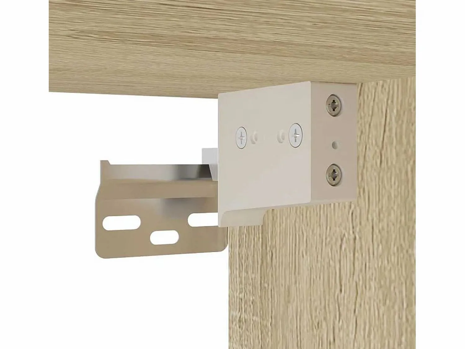 Outlet vidaxl Armario para lavabo contrachapada color roble 80x38,5x46 cm Marru00f3n