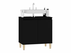 vidaxl Armario para lavabo madera contrachapada 58x33x60 cm