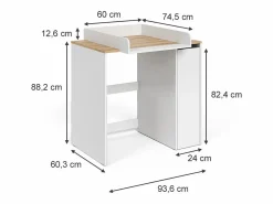 Clearance Vicco Armario para lavadora /artesano 93.6x60.3x88.2 viktor Blanco