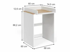 Vicco Armario para lavadora /artesano 68x60x88.2 viktor