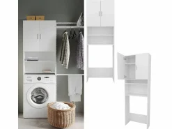 New Armario para lavadora 64x26x190 martha Mueble Para Lavadora