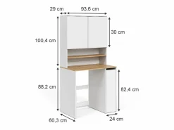 New Vicco Armario para lavadora /artesano 93.6x60.3x88.2 viktor Blanco