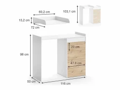 Discount Armario para lavadora 116x50x98 alf Mueble Para Lavadora
