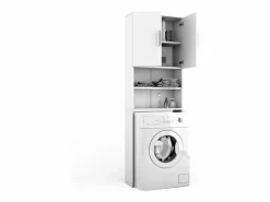 Vicco Armario para lavadora 64x26x190 Blanco