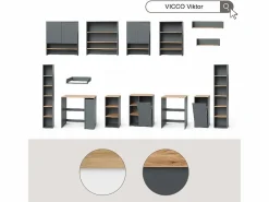 Vicco Armario para lavadora /artesano 66x60x88.2 viktor
