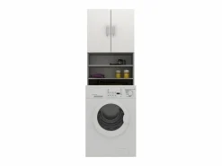Best Armario para lavadora haaus Fyn, Hormigón/Blanco, 65 x 27 x 190 cm Gris