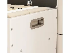 Outlet ARMARIO PARA ZAPATOS CON ASIENTO DE MADERA, 3 ESTANTES, APERTURA, , 80 CM Blanco