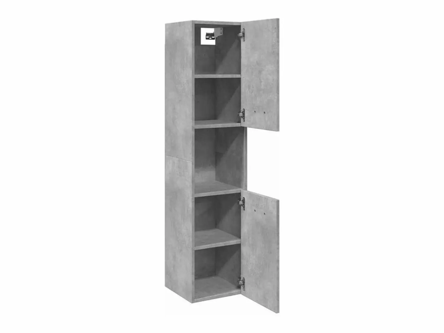 Sale Armario pared baño madera ingeniería hormigón 30x30x130 cm Columna De Baño