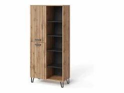 Outlet Vicco Armario roble wotan 80x38x172 amber Color natural oscuro