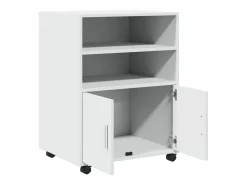 Hot Armario rodante 60x48x81 cm madera de ingeniería Blanco