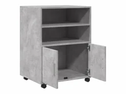 Armario rodante hormigón 60x48x81 cm madera de ingeniería