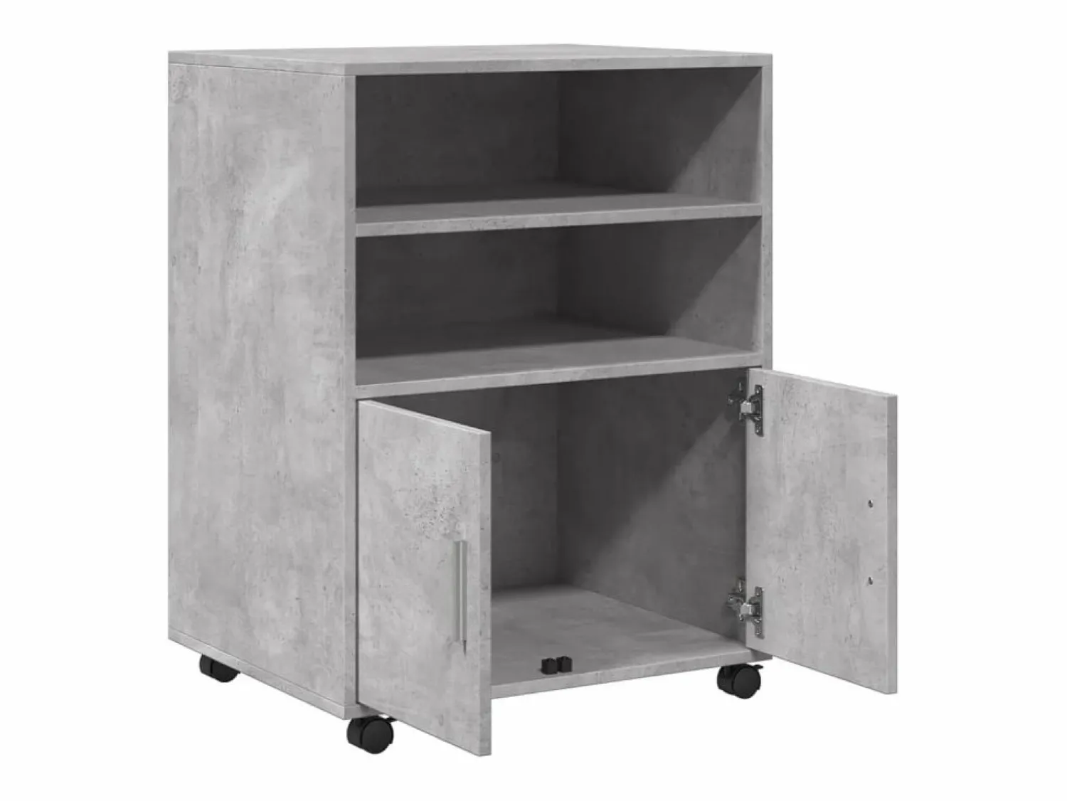 Armario rodante hormigón 60x48x81 cm madera de ingeniería