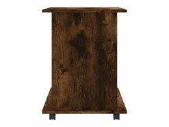 New Armario ruedas madera contrachapada roble ahumado 60x45x60 cm Cajonera De Escritorio
