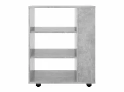 Outlet vidaxl Armario ruedas madera contrachapada hormigón 60x35x75 cm Gris