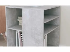 Online vidaxl Armario ruedas madera contrachapada hormigón 60x53x72 cm Gris
