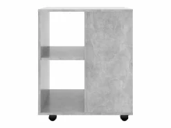 Online vidaxl Armario ruedas madera contrachapada hormigón 60x53x72 cm Gris
