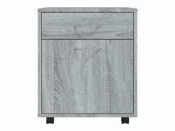New Armario ruedas madera contrachapada Sonoma 45x38x54 cm Cajonera De Escritorio