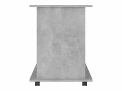 vidaxl Armario ruedas madera contrachapada hormigón 60x45x60 cm