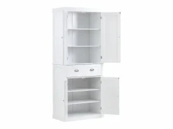 Sale Armario SucceBuy de Despensa de Cocina 183cm, 4 Puertas, 3 Estantes Ajustables, Almacenamiento, Diseñado para Familias Grandes y Restaurantes Aparador De Cocina