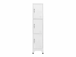 Discount Armario taquilla con 3 compartimentos 38x45x180 cm Cajonera De Escritorio