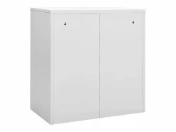 vidaxl Armario taquilla de acero gris claro y 90x45x92,5 cm
