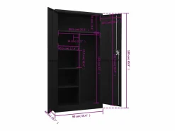 Sale Armario Taquilla 90x40x180 cm Acero Armario Oficina