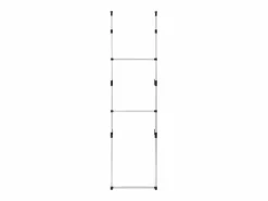 Sale vidaxl Armario telescópico con barras de aluminio Plateado