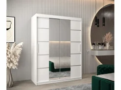 Abiks Möbel ARMARIO VERONA 4 DE PUERTAS CORREDERAS 200/150/62 2 puertas (blanco/blanco)
