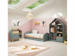 Armario vestidor juvenil Misty Cloud Verde Salvia - Oak Soft Muebles Niño