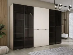 Clearance Armario: Vidrio Antisol / Arena, 300 x 200 x 51 cm Armario Abierto, Vestidor