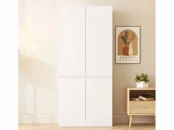 Best Armario 70x40x170 cm - 4 puertas - con varilla para colgar ropa - Armario