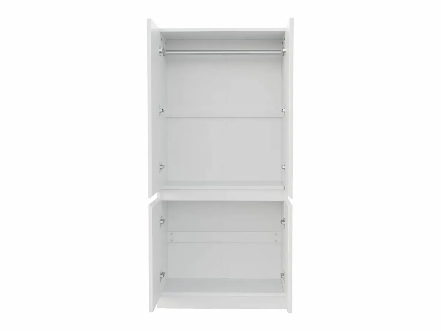 Best Armario 70x40x170 cm - 4 puertas - con varilla para colgar ropa - Armario