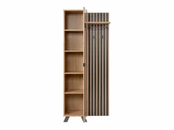 Clearance Armario 80x190x37 cm madera de roble natural Mueble Perchero