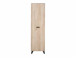 Clearance Armario 53,5x192x35 cm Madera de roble gris Juego de pasillo de 5 piezas Gris / Marru00f3n