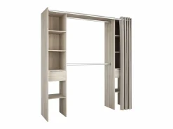 Armario/Vestidor Abierto Dana para Dormitorio en Roble Shannon 203x115-190x50 cm
