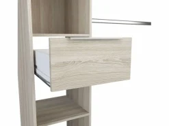 Armario/Vestidor Abierto Dana para Dormitorio en Roble Shannon 203x115-190x50 cm