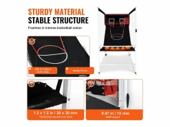 Discount Aro de Baloncesto SucceBuy Juego Arcade de Baloncesto de Interior Double Shot para 2 Jugadores y 5 Pelotas