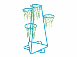 Sale Aro de Baloncesto SucceBuy Canasta de Baloncesto Infantil, Portátil, con 4 Canastas y Altura Ajustable