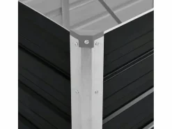 New Clicnbuy Arriate de acero galvanizado 160x40x45 cm Gris antracita