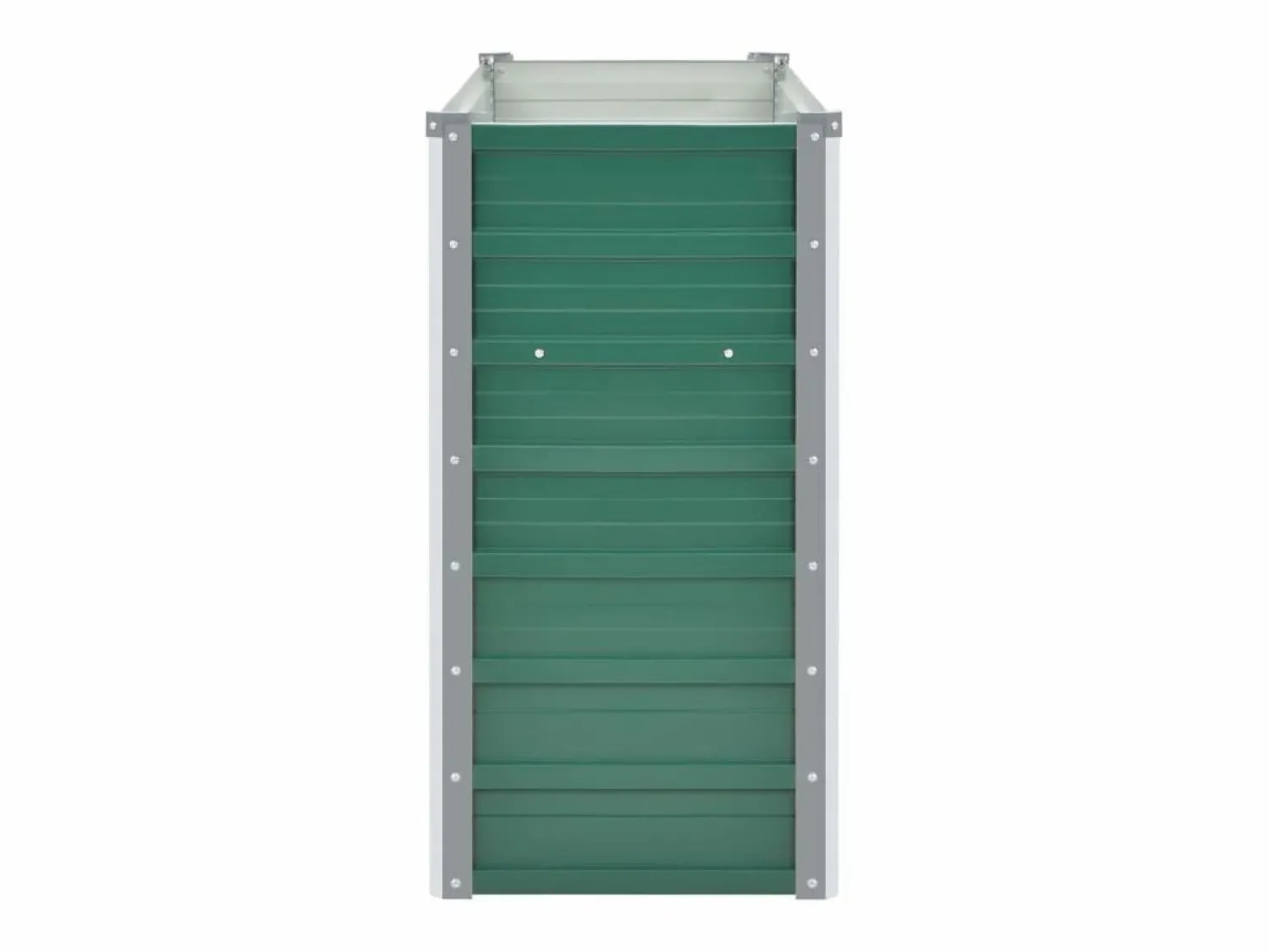 Clicnbuy Arriate de jardín de acero galvanizado 160x40x77 cm