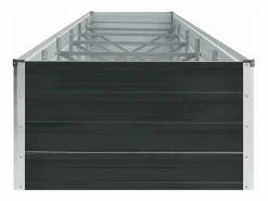 Best Arriate de jardín de acero galvanizado antracita 480x80x45 cm Jardinera